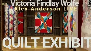 Alex Anderson LIVE - Victoria Findlay Wolfe Exhibit - Cedarburg, Wisconsin, USA
