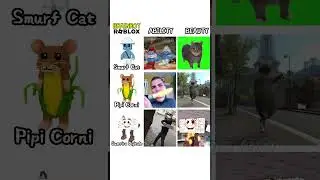 Roblox Steal a Brainrot in Real Life Pipi Corni + Smurf Cat + Guerriro Digitale | NEW Characters