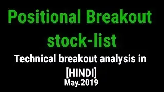 Positional Breakout stock list. Technical breakout analysis in [HINDI] TATASTEEL, ITC, INDUSIND&hellip;