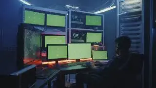 Green screen medium close up of a hacker spreading computer virus TVC TOP VIDEOS CREATORS
