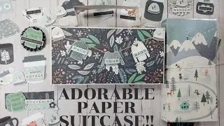 PAPER SUITCASE FOR YOUR TRAVELERS NOTEBOOK! #nopaperleftbehind #useitup2020 #useyourscrapstash