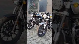 SM650 Interstellar Grey vs Meteor 350 Stellar Black #royalenfield #supermeteor650 #meteor350 #shorts