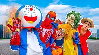 Doraemon New Episode | IRON MAN Infinity Gauntlet Rescue Naruto vs Spider-man | Anime in real life