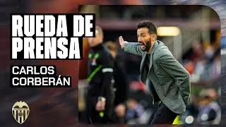RUEDA DE PRENSA DE CARLOS CORBERÁN POSTERIOR AL VALENCIA CF 2 - 1 REAL VALLADOLID