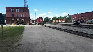 Eastbound local departs smithsfalls station bound for the winchester sub