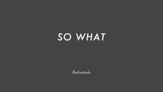 SO WHAT chord progression - Backing Track Play Along Jazz Standard Bible
