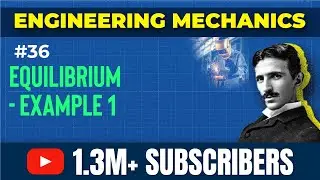 Equilibrium Example 1 - Forces in Space - Engineering Mechanics