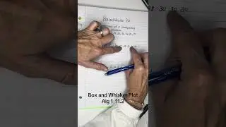 Alg. 1  11.2 Box and Whisker Plot #boxandwhiskerplot