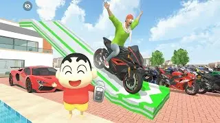 Shin-chan Ne Diya Franklin Ko Khatarnak Ramp Challenge 😱 | Indian Theft Auto Simulator