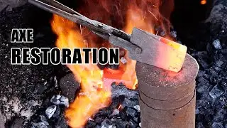 RESTORATION of an old Rusty AXE! Now it's even better than new one #e93