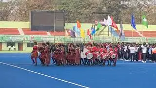 Band Group Demonstration in 69th National School Games U-17 Boys and Girls Hockey 