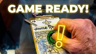 New Orleans Saints game ready scratch off ticket Louisiana lottery