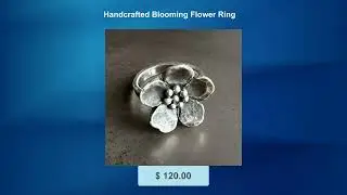 Handcrafted Blooming Flower Ring