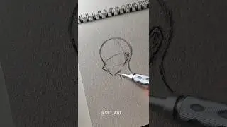 How to draw side profile anime✨ #art #howtodraw #sketch #shorts