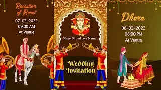 Rajasthani Traditional destination wedding invitation video 2022