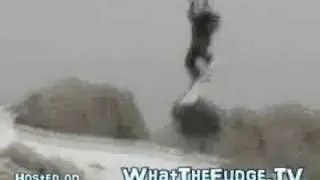 Kite Surfing Snowboarder Flies Up 200 Meters In Air