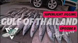 Onlylures Episode 8: 2 hours fight! Massive Cobia bends hooks. Super light jigging gulf of Thailand