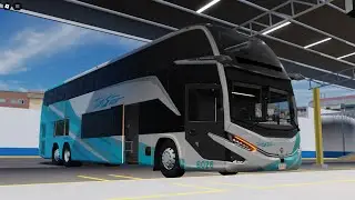 Roblox Bus Simulator M&eacute;xico - 95D | PC & Mouse Steering Gameplay | Marcopolo G8 1800 DD Scania Nuv&auml;k