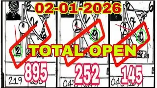 Thai Lottery 3up Total 02-01-26 Open  ||  3UP HIT GLOBAL TOTAL OPEN 