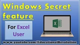 Excel Tricks-Windows Secret Feature for Excel User