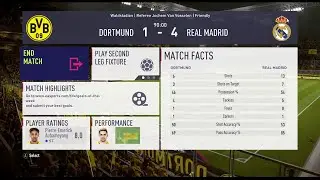 FIFA 18 | Dortmund 1 vs Real Madrid 4 at the Waldstadion (04.06.20)