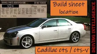 How to Find & Decode Cadillac / General Motors RPO, Regular Production Option Code & Build Sheet