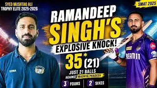 SMAT 2025, Madhya Pradesh vs Punjab: Ramandeep Singh's finishing knock of 35*(21) 🏆🏏🔥