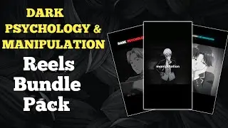 DARK PSYCHOLOGY REELS BUNDLE PACK 🔥// MANIPULATION REELS BUNDLE PACK//INSTAGRAM VIRAL REELS 