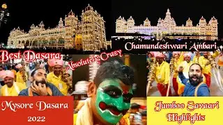 Mysore Dasara Jamboo Savaari 2022 (Highlights) - Best Mysore Dasara in 50 Years - Crowd Going Crazy