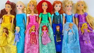 Disney Princess Doll Makeover ~ DIY Miniature Ideas for Barbie - Wig, Dress, Faceup, andMore! DIY