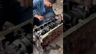 Diesel Engine Assembly #mechanic #skills  #engine #assembly
