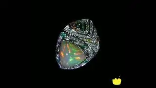 Australian Certified Opal with Diamonds.