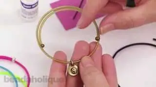 How to Use Rubber Cord and Memory Wire to Make a Charm Bangle