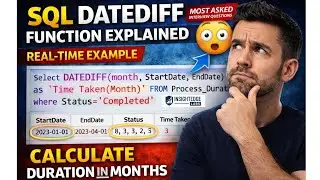 SQL DATEDIFF Function Explained with Real-Time Example | SQL Interview Question