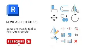Modify Tools in Revit Architecture | complete modify tool in Revit Architecture