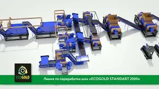 Линия по переработке шин ECOGOLD 2000