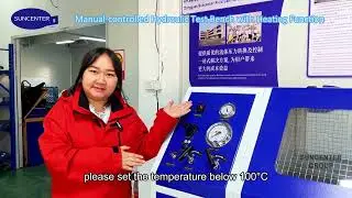 Suncenter Manual-controlled Hydraulic Test Bench with Heating Function #hydraulictest #pressuretest
