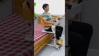 Product Link in Bio ( 206 ) ▶️ Foot Pedal Lift Hydraulic Adjustable Patient Transfer Chair