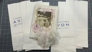 Tutorial - Create a junk journal cover using recycled bags - Part 1/3
