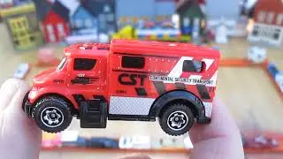 Red MBX Armored Truck - 2022 Matchbox Toy Diecast Bank Car Unboxing & Review - Money Cash Transport