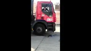 HP Laptop tested with a 26 tonne truck