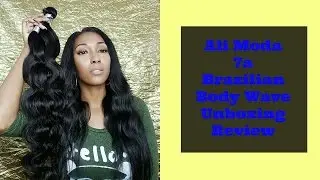 Ali Moda, Ali Express 7a Brazilian Bodywave Unboxing | TRISH BADD