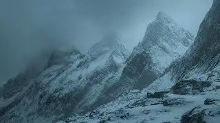 Ethereal Mountain Sanctuary ❄️ Medieval Ambient Music (1 Hour)