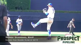 Derek Diamond, RHP, Ramona High School Class of 2019, Pitching Mechanics at 240 FPS