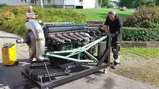 RR Merlin mk25 first start since crash in Norway 1942