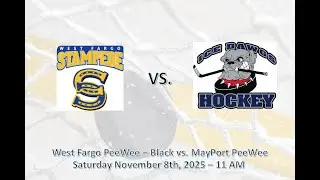 MayPort Ice Dawgs PeeWee Vs. West Fargo - Black