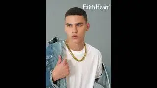 FaithHeart Cuban Link Chain Necklace