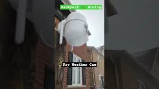 Backyard #Mining ⛏️ FRY outdoor cam #passiveincome