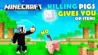 MINECRAFT - BUT PIG DROP OP ITEMS #minecraft #viralvideo 