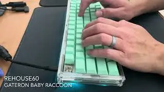 Stock Gateron Baby Raccoon Switch | Stacked Acrylic Keyboard | Typing Sound